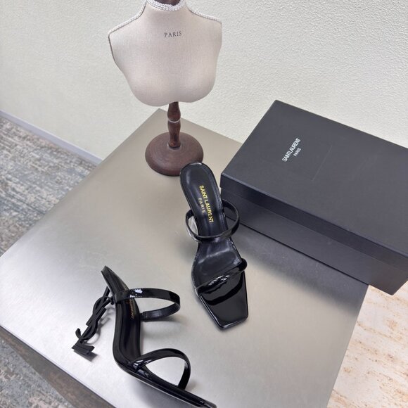 Exclusive Saint Laurent Black Opyum Stilettos - Picture 6 of 9